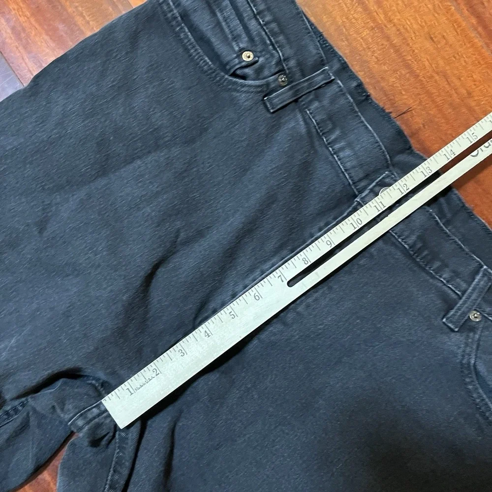 Levis Jeans Mens 40x25 541 Black Athletic Taper Denim Stretch Grunge 18181-0771